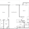 Floor plan: 2 Bedroom B