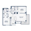 Floor plan: 2/2 PORTOFINO