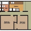Floor plan: 3Bed-2Bath