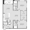 Floor plan: 2BR 2BA (1176 SF)