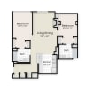 Floor plan: Two Bedroom