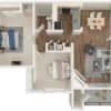 Floor plan: 2 Bedroom 2 Bath