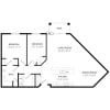 Floor plan: 2 x 1