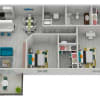 Floor plan: Two Bed One Bath
