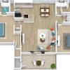 Floor plan: 2 Bedroom