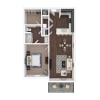 Floor plan: 1x1 A