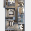 Floor plan: 3 bedroom 2 bathroom TC