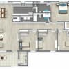 Floor plan: 4 Bedroom, 2 Bathroom Renovated