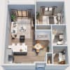 Floor plan: 1x1