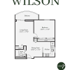 Floor plan: One Bedroom Apartment