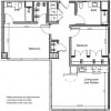Floor plan: 2BR 2I