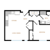 Floor plan: West Facing Units