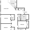 Floor plan: 3 Bed 2 Bath - Price Per Bed