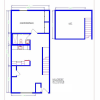 Floor plan: 1 bedroom 1 bath loft