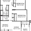 Floor plan: Three Bedroom
