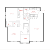 Floor plan: 2BR- Solarium - Oasis