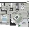 Floor plan: B1- Opal