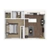 Floor plan: 1x1 Floor Plan