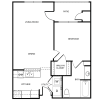 Floor plan: 1x1 MKT
