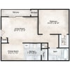 Floor plan: One Bedroom