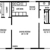 Floor plan: 2 bed/2 bath   Magnolia