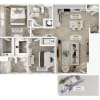 Floor plan: 2 BR - Designer Courtyard