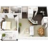 Floor plan: One Bed, One Bath D