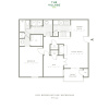 Floor plan: Two Bedroom 873