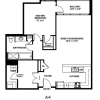 Floor plan: A4 - One Bedroom One Bath