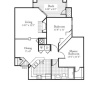 Floor plan: 2 Bed 1 Bath