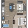 Floor plan: 1+1A