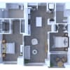 Floor plan: Two Bedroom B5