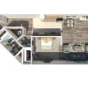 Floor plan: 1 Bedroom 1 Bath