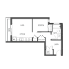 Floor plan: 1x1 - A4