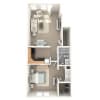 Floor plan: 1 Bedroom