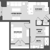 Floor plan: 1 Bed/1 Bath-A7