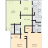 Floor plan: 2 x 2 Lancaster
