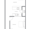Floor plan: Montesino One Bedroom B