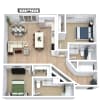 Floor plan: Myrtle - corner location