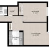 Floor plan: 1-BR/1BA