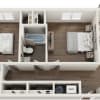 Floor plan: 3 Bedroom, 2 Bathroom
