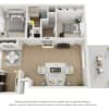 Floor plan: 2x2 BR3