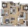 Floor plan: Carnell 1 | Renovated