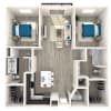 Floor plan: B2 - Partial