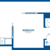 Floor plan: 1 Bedroom, 1 Bath - 510