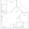 Floor plan: 2 Bed/2 Bath-B2