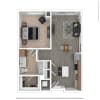 Floor plan: A01.2 - 1 bed/1 bath