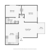 Floor plan: 2x1-R1 | 2 Bed 1 Bath