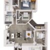 Floor plan: Haven: 3 Bedroom Apartment