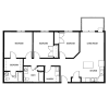 Floor plan: 3 Bed 2 Bath